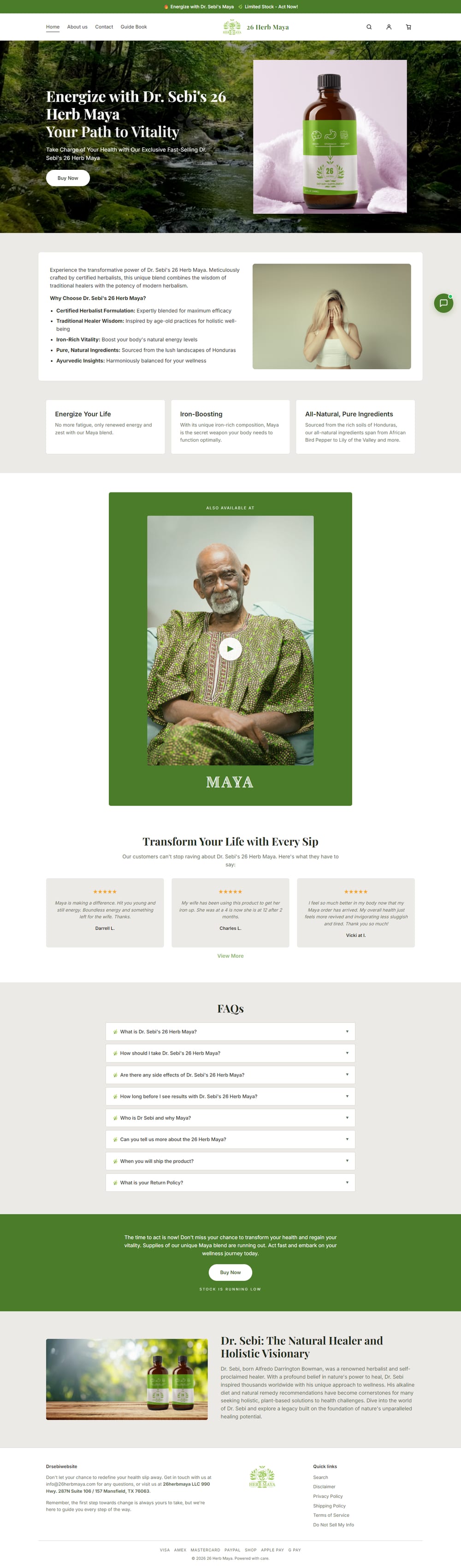 26 Herb Maya website