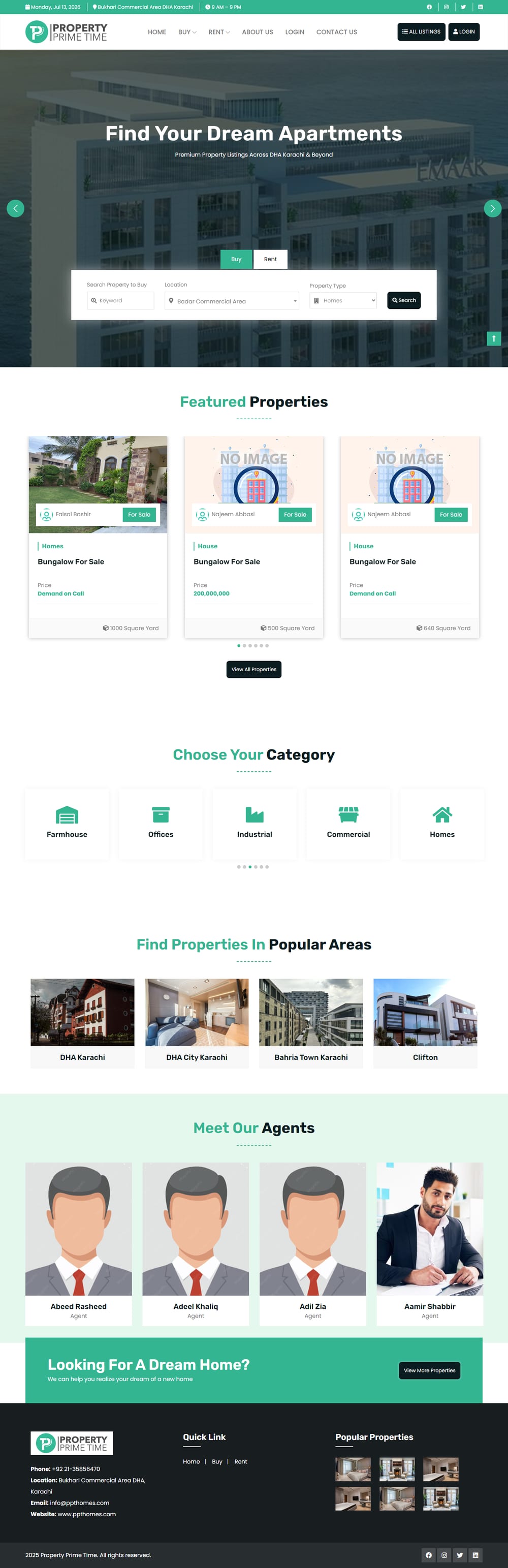 Property Prime Time website